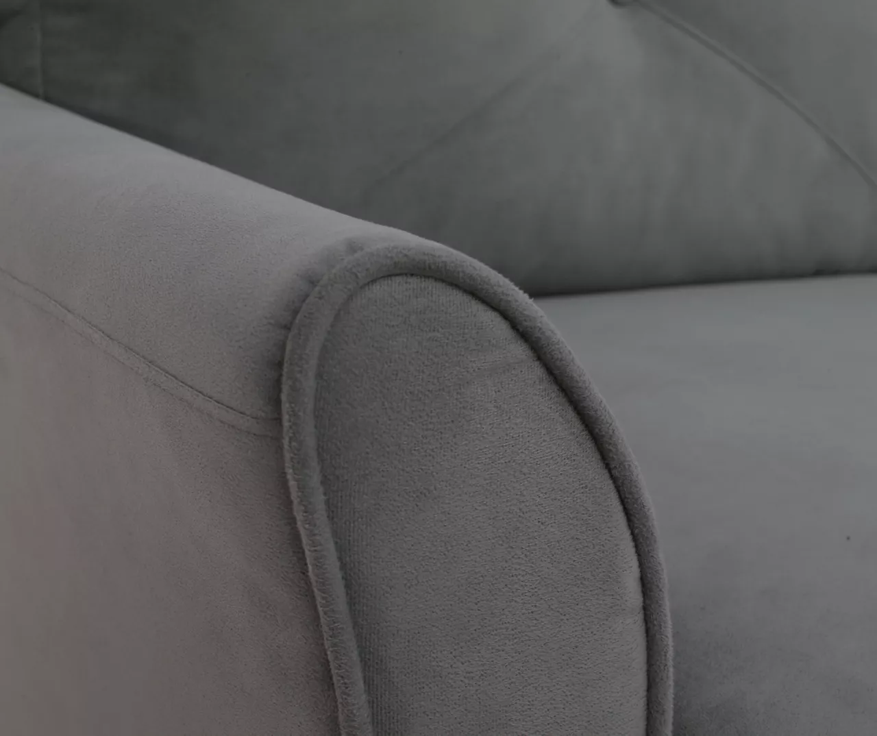 Hayward Gray Curved Arm Sectional - Image 7