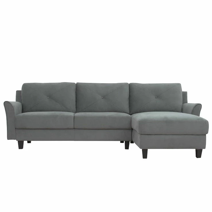 Hayward Gray Curved Arm Sectional