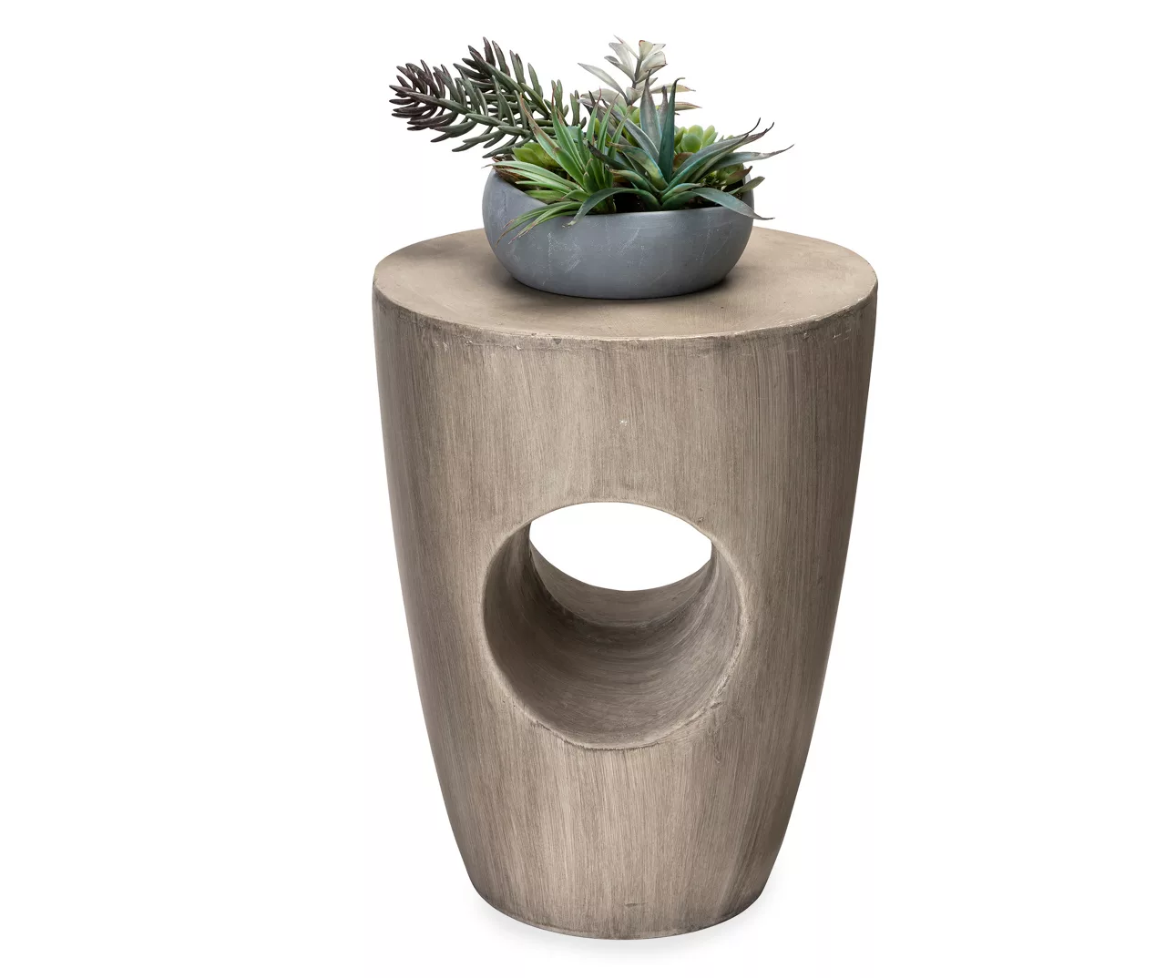 18" Round Concrete Look Garden Table - Image 6