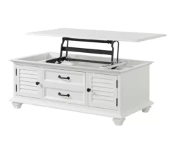 Charleston Shutter Door Lift Top Coffee Table