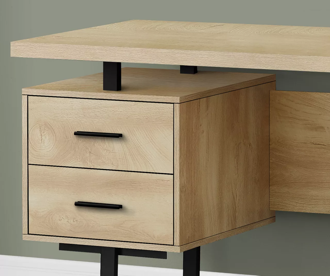 60" 3-Drawer Computer Desk - Image 8