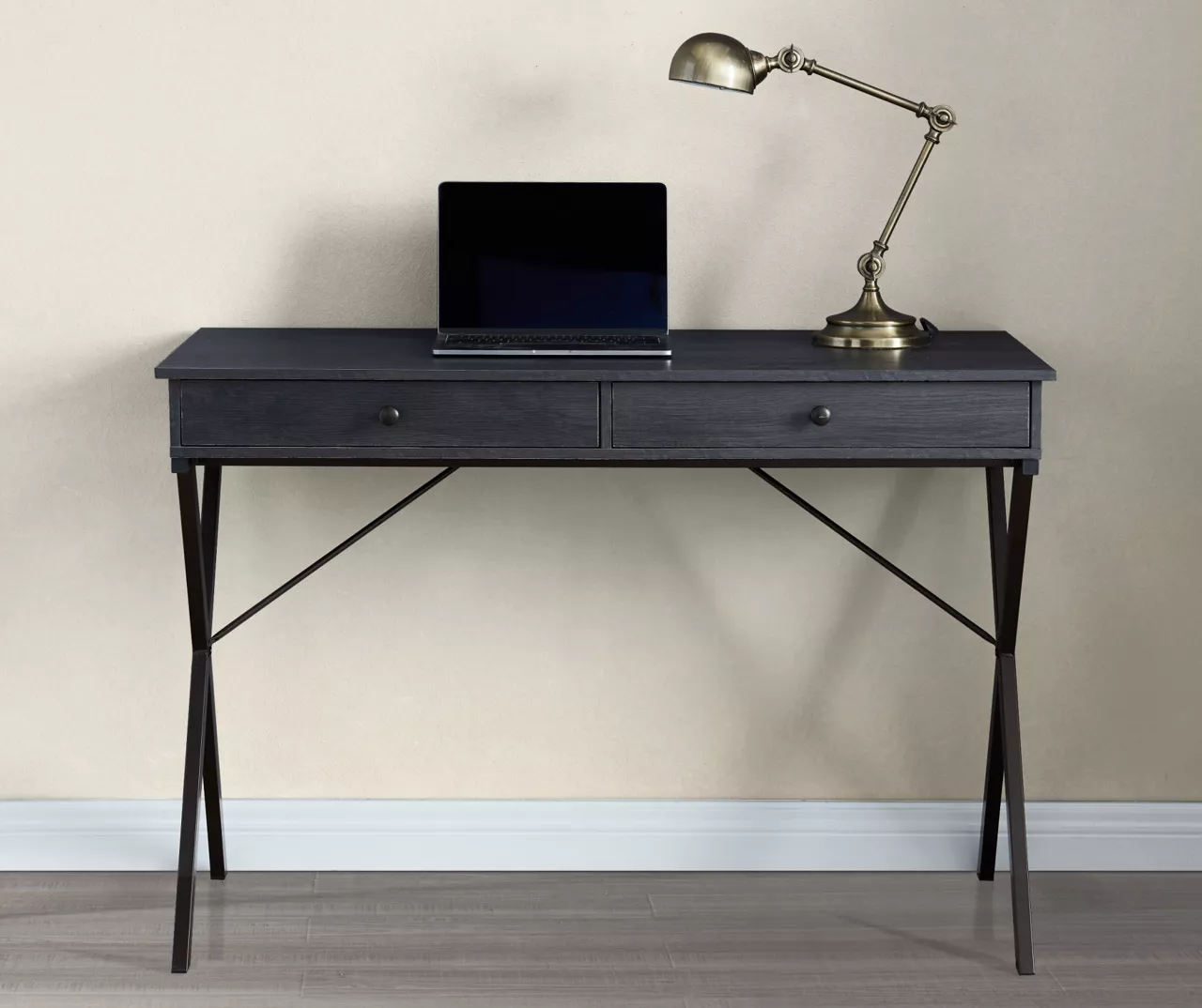 Real Living Rustic 2-Drawer Writing Desk - Image 6