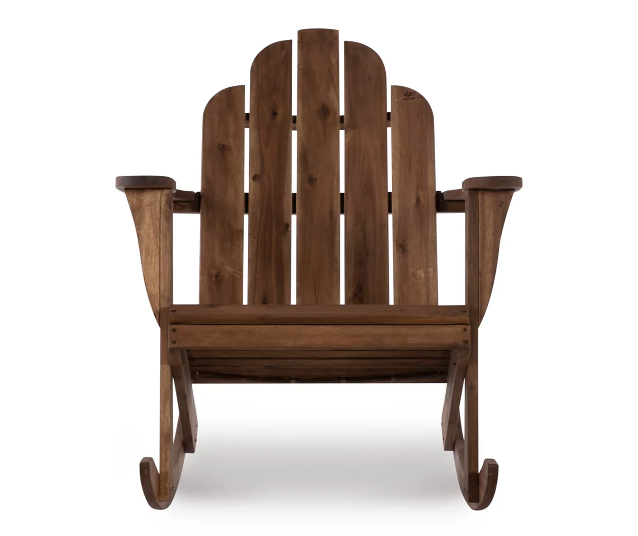 Flint Acorn Wood Patio Adirondack Rocking Chair - Image 8
