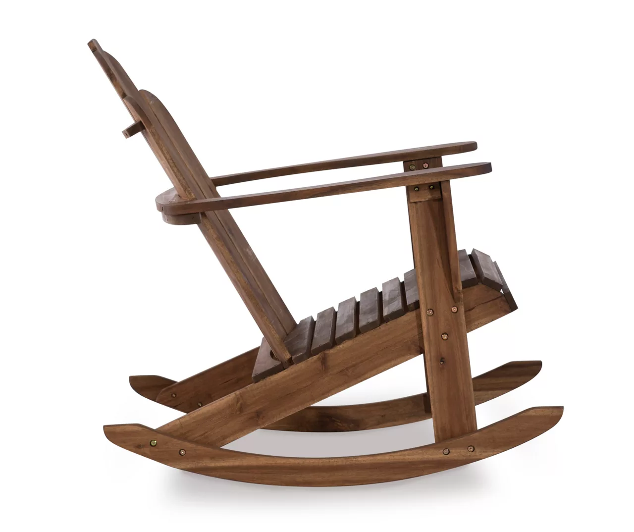 Flint Acorn Wood Patio Adirondack Rocking Chair - Image 9