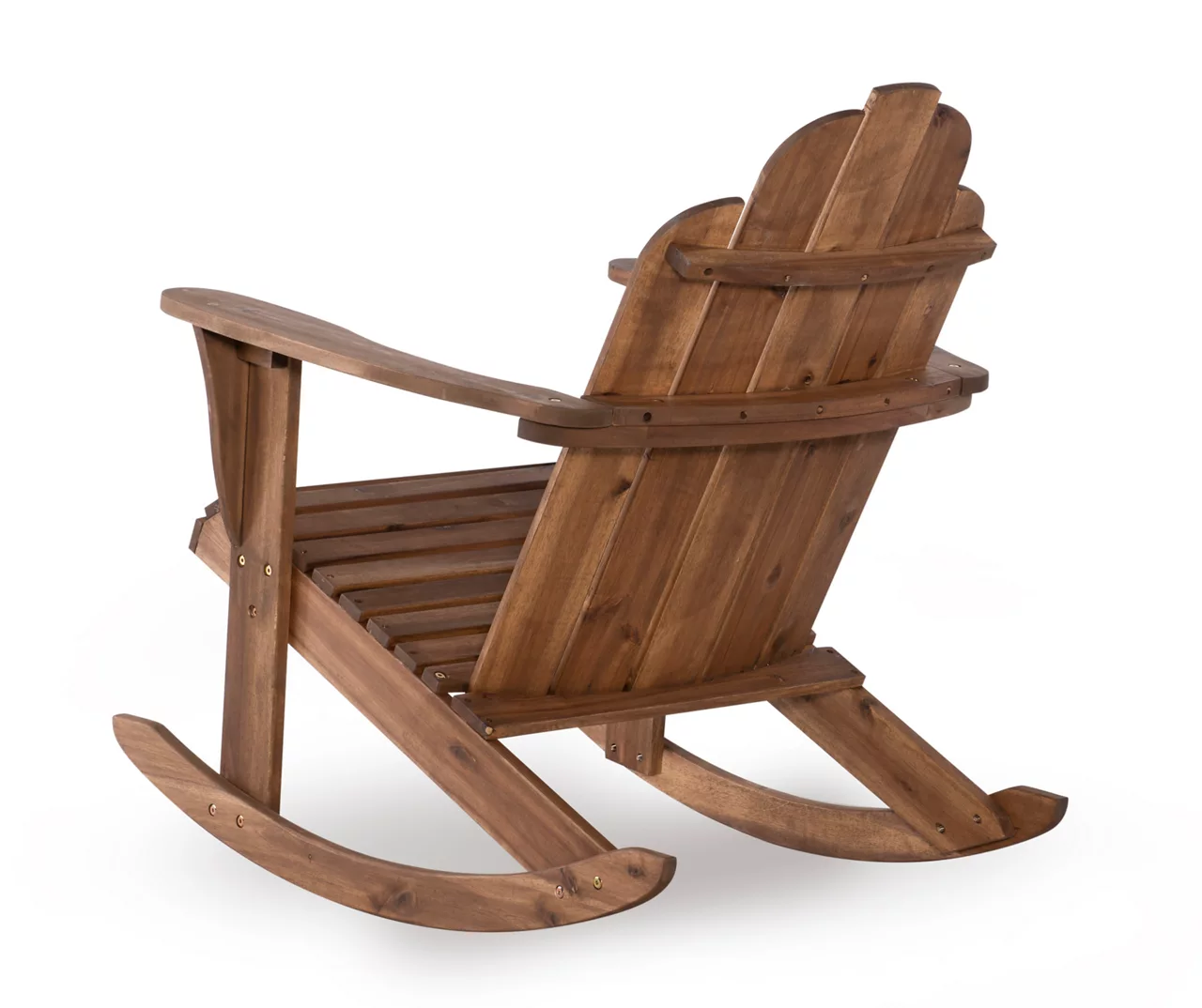 Flint Acorn Wood Patio Adirondack Rocking Chair - Image 11