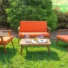 Acacia 4-Piece Cushioned Patio Chat Set