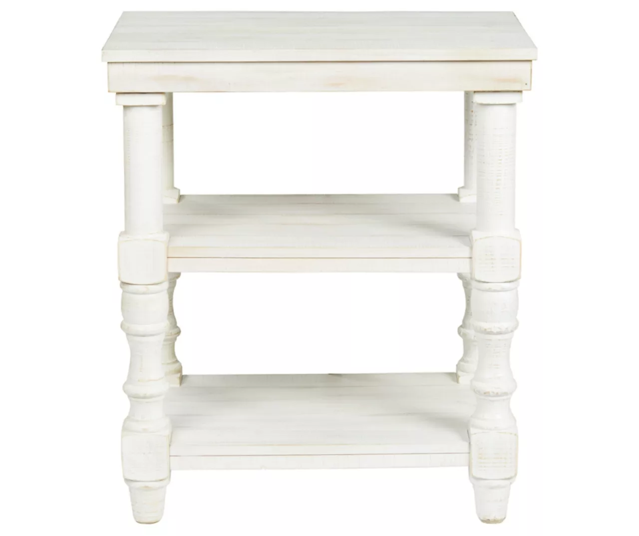 Dannerville Antique White 3-Tier Accent Table With USB Charging - Image 5