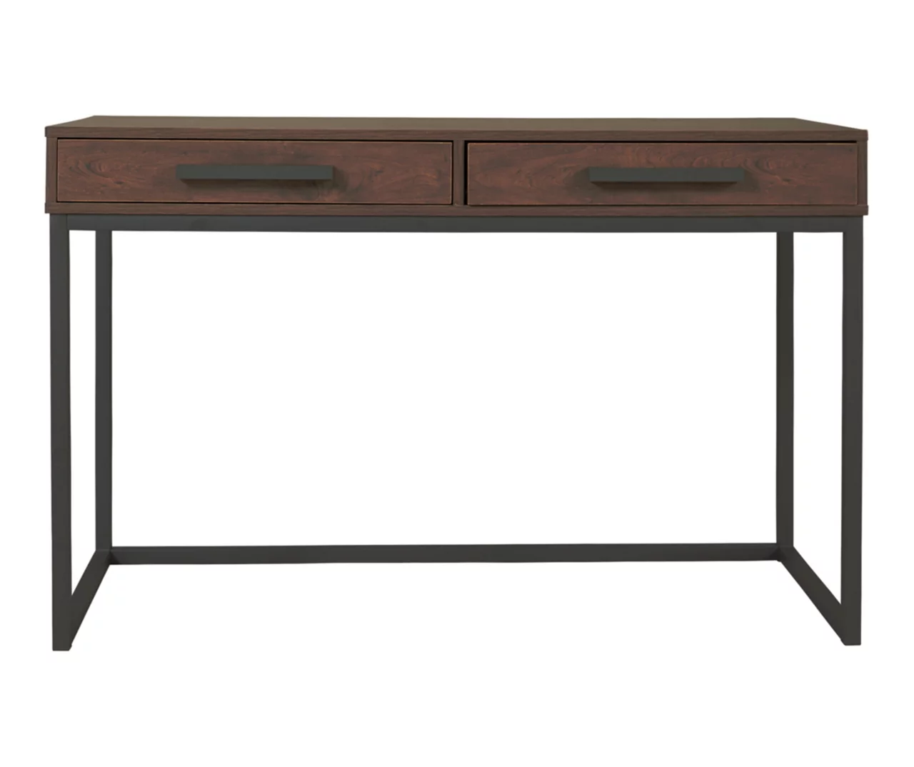 Horatio Brown & Gunmetal Wood Desk - Image 5