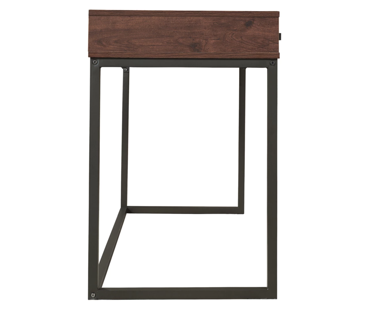 Horatio Brown & Gunmetal Wood Desk - Image 7