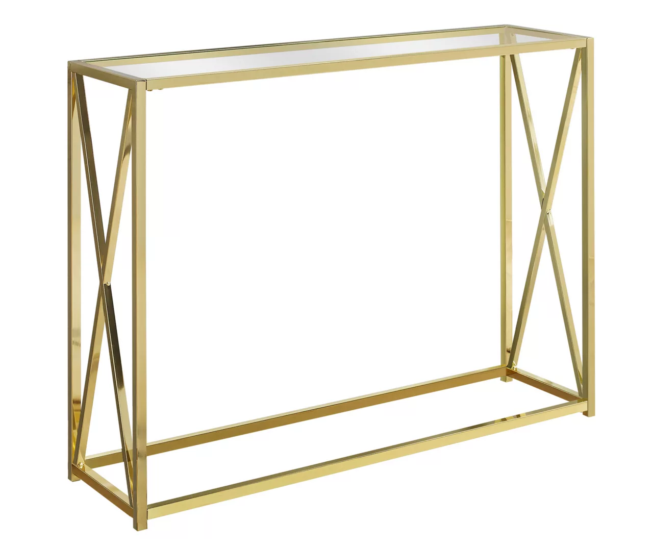 Monarch Glass & Metal Accent Table