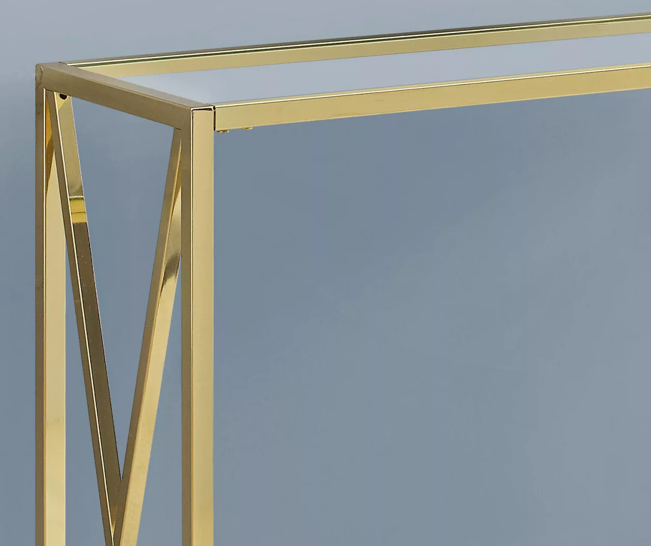 Monarch Glass & Metal Accent Table - Image 4