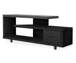 60" Black & Gray Top TV Stand
