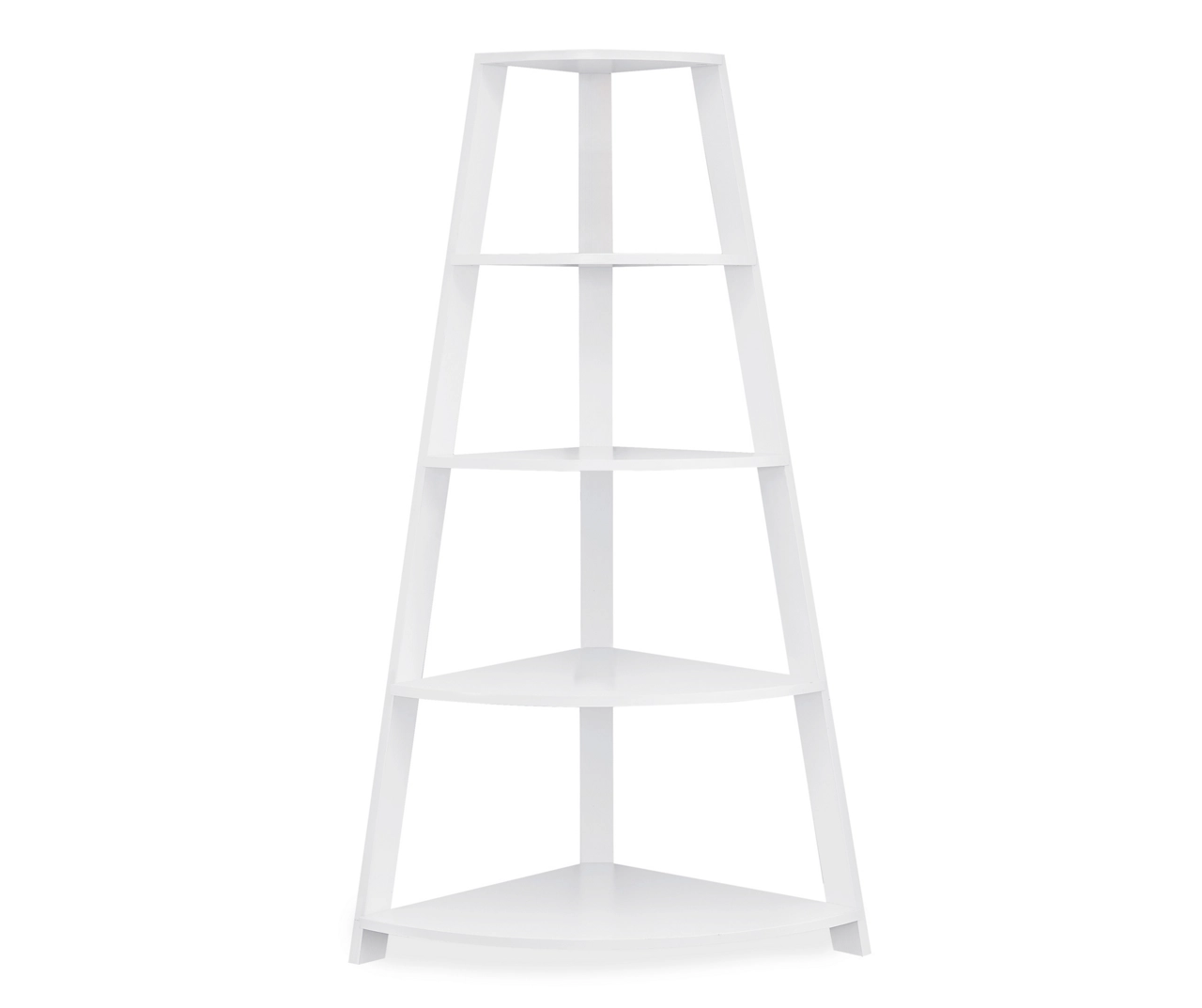 Monarch 4-Shelf Etagere Corner Bookcase - Image 2