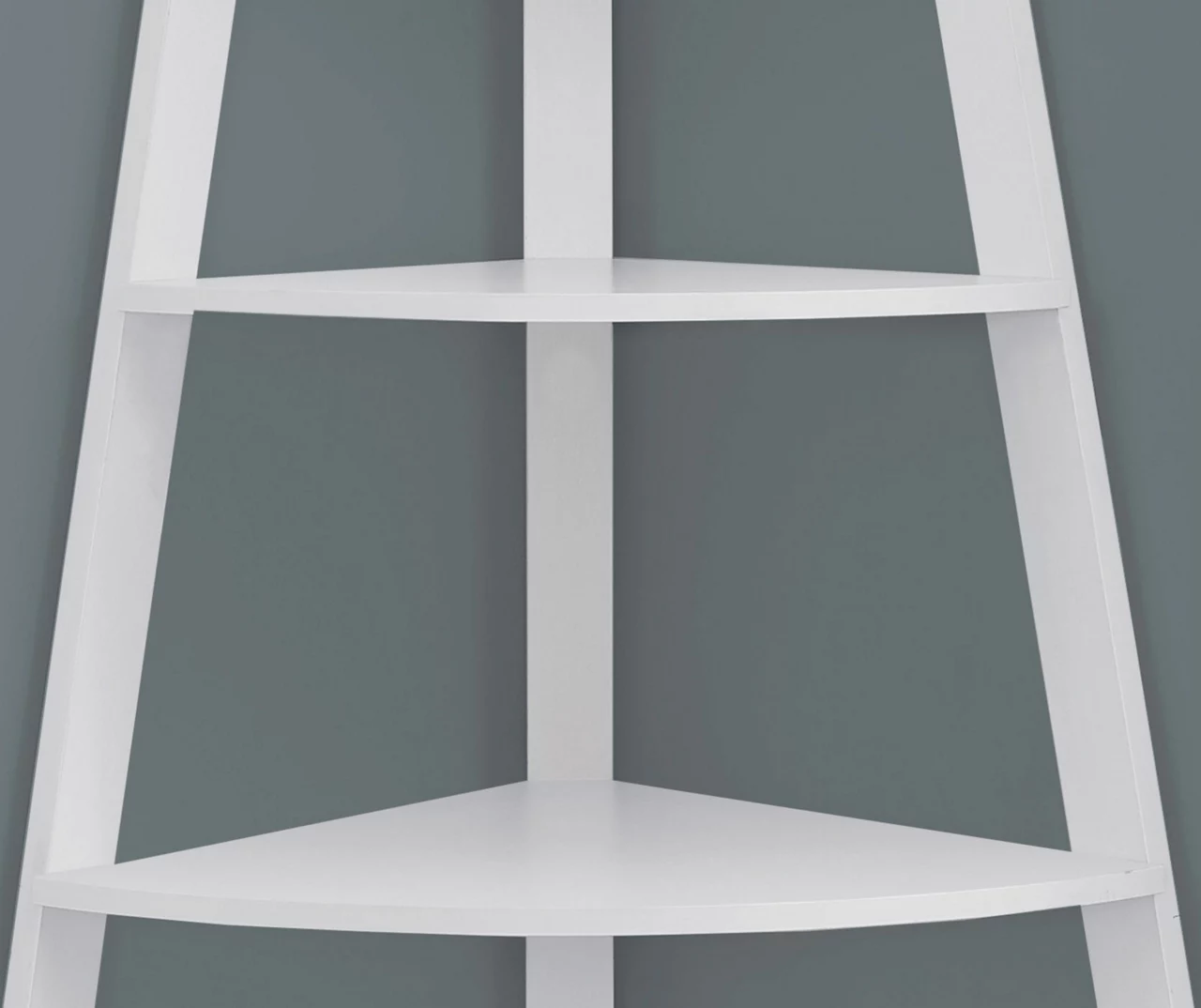 Monarch 4-Shelf Etagere Corner Bookcase - Image 8