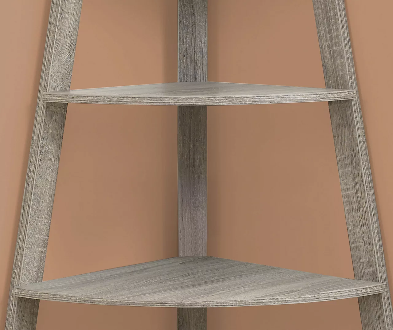 Monarch 4-Shelf Etagere Corner Bookcase - Image 11