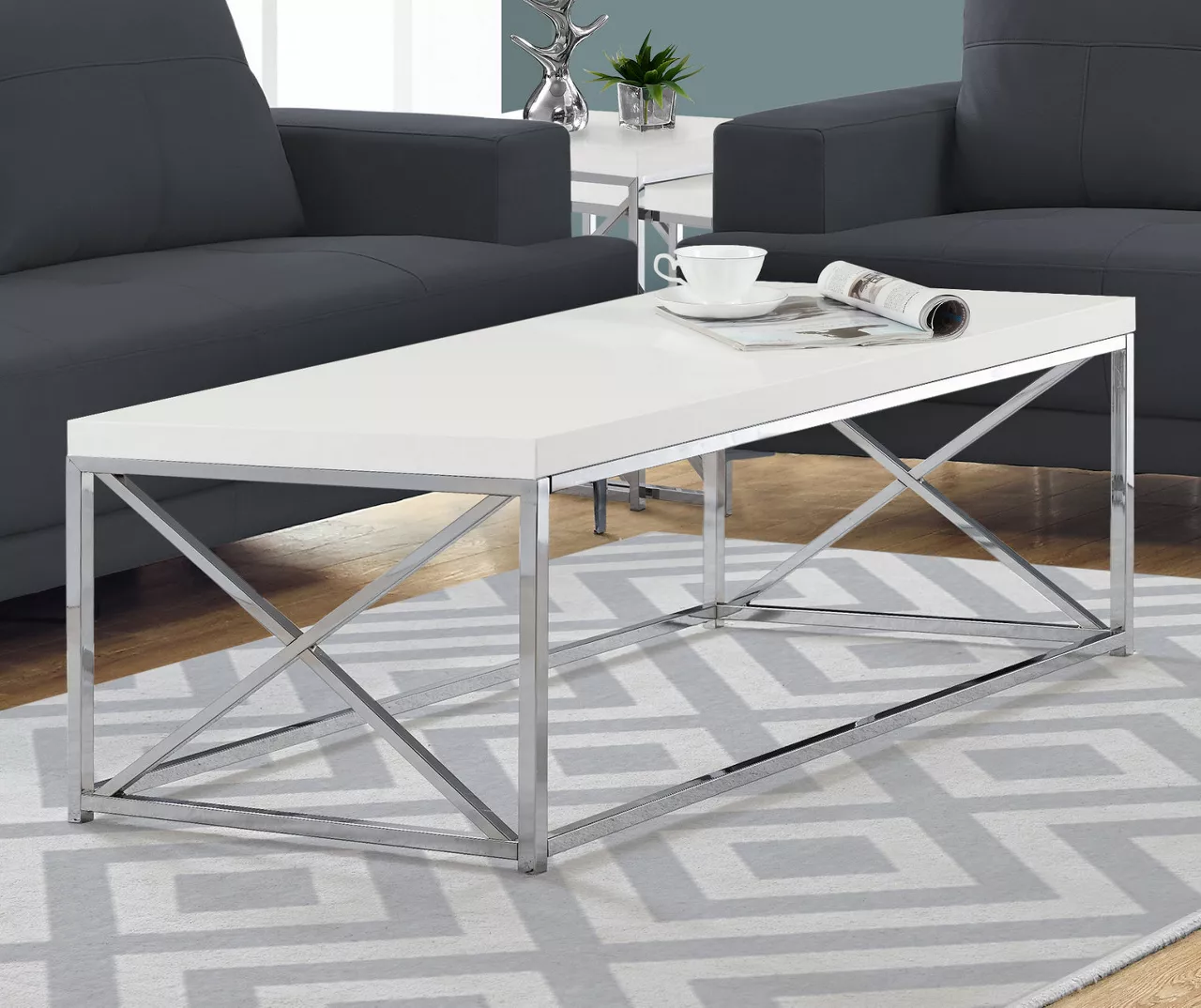 Monarch Metal Coffee Table - Image 13