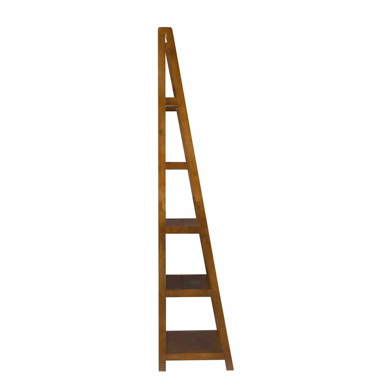 Presley Walnut 5-Shelf Ladder Bookcase - Image 5