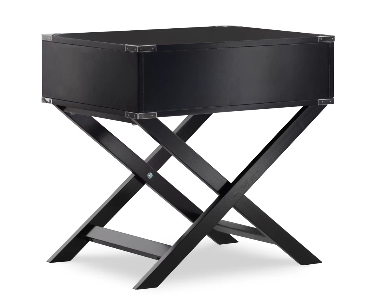 Cami Single Drawer X Base Accent Table - Image 10