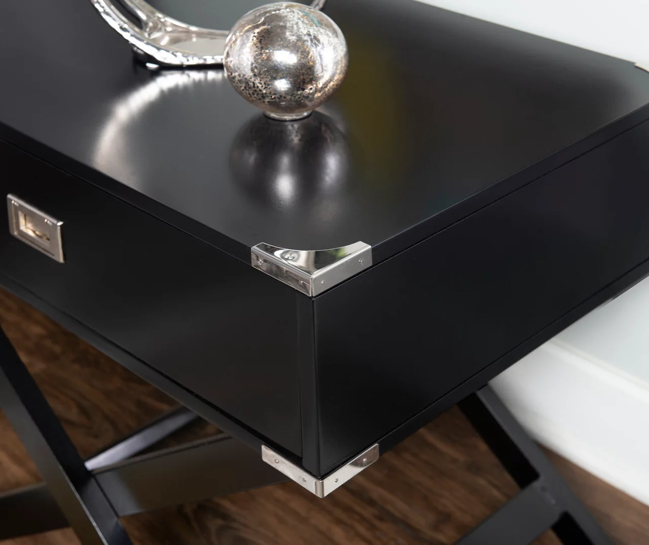 Cami Single Drawer X Base Accent Table - Image 5