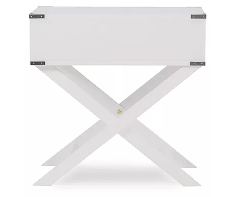 Cami Single Drawer X Base Accent Table - Image 16