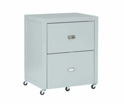 Kari Gray 2-Drawer Rolling Filing Cabinet