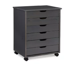 Craft Mate Wide Gray 6-Drawer Rolling Storage Cart