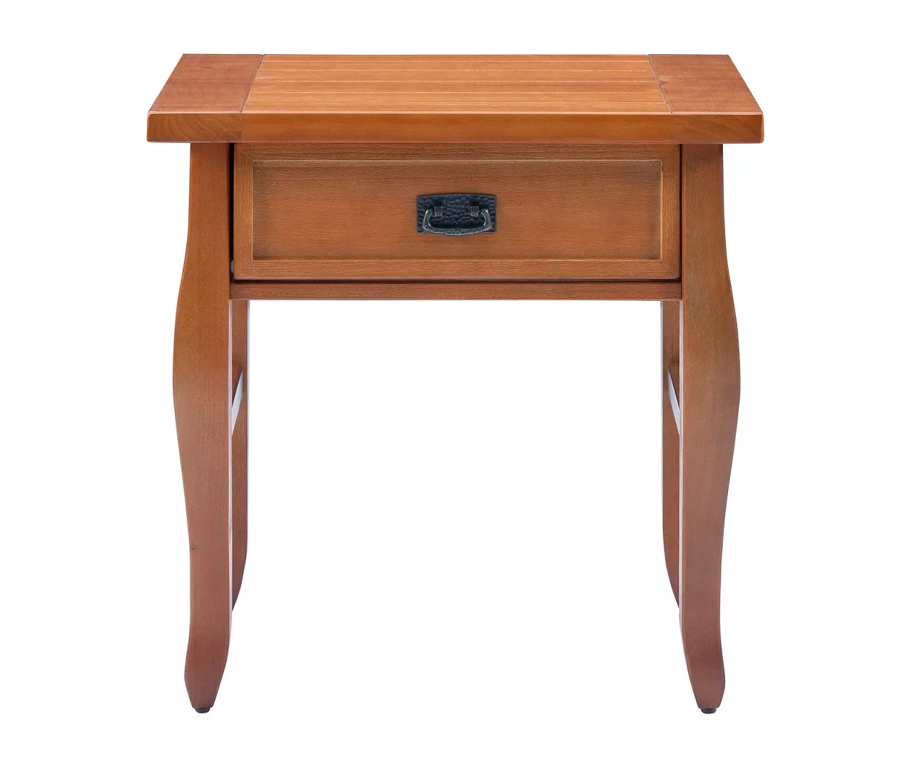 Denver Antique Pine 1-Drawer Curved Leg End Table - Image 5