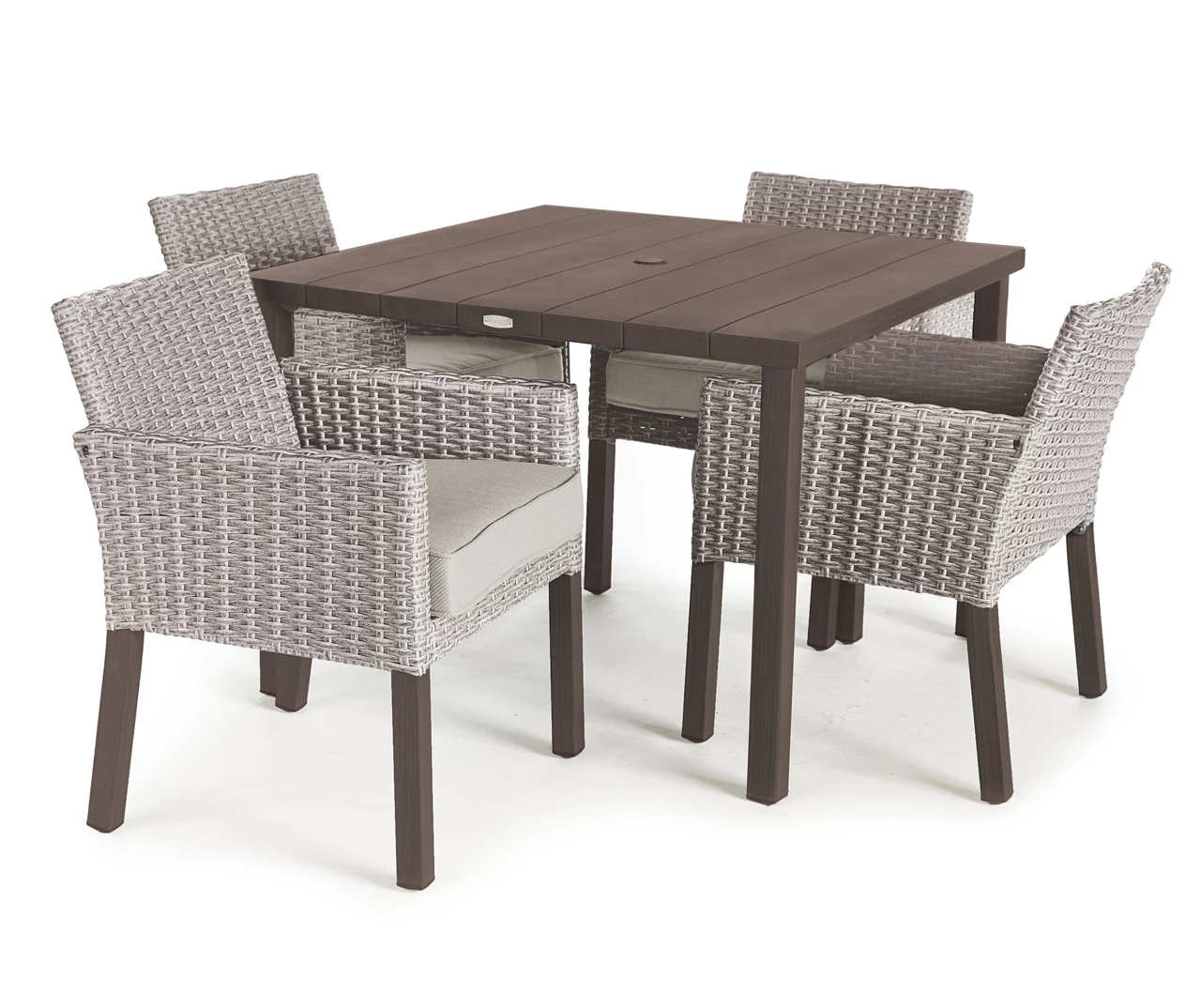Asheville Wood Look Patio Dining Table - Image 7