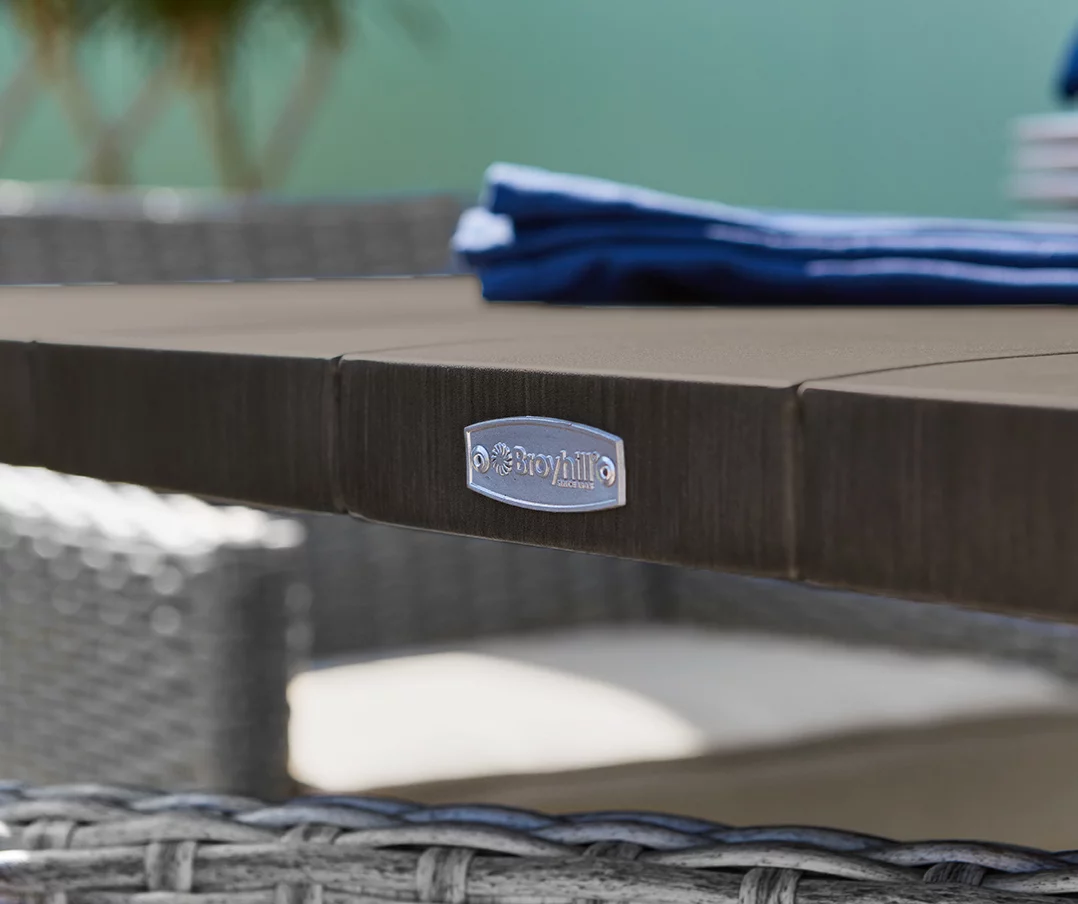 Asheville Wood Look Patio Dining Table - Image 6