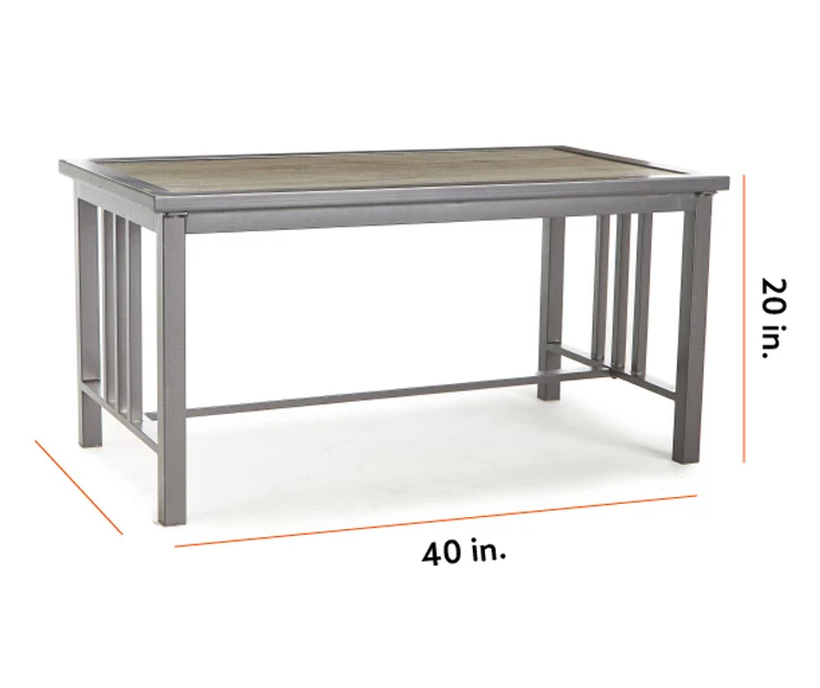 Eagle Brooke Wood Look Patio Coffee Table - Image 6