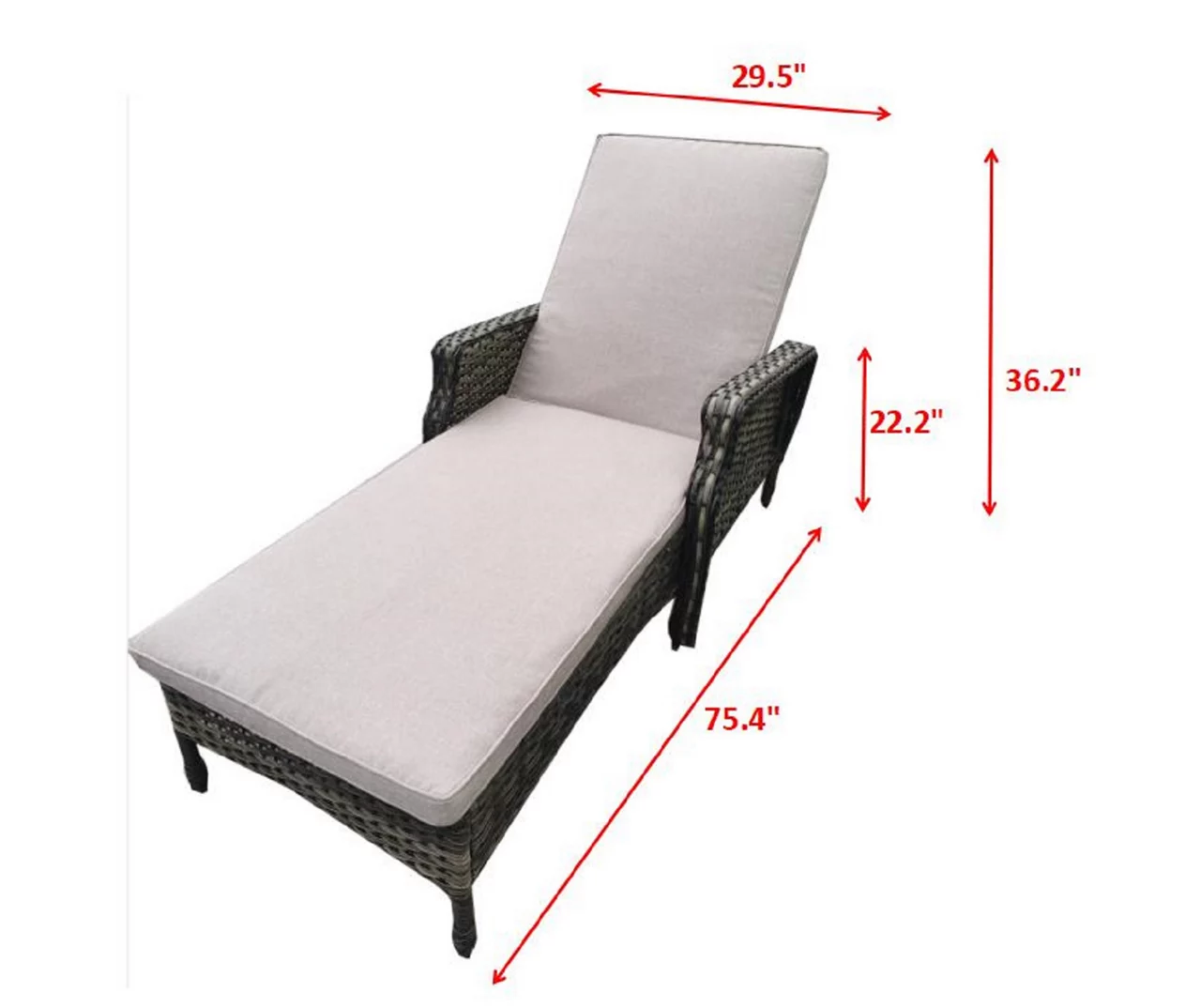 Real Living Rockbridge All-Weather Wicker Cushioned Patio Lounge - Image 4