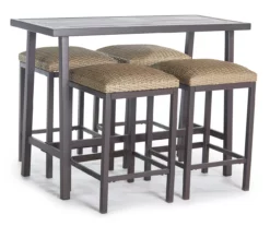 Cobblestone Lane 5-Piece Patio Bar Seating Set