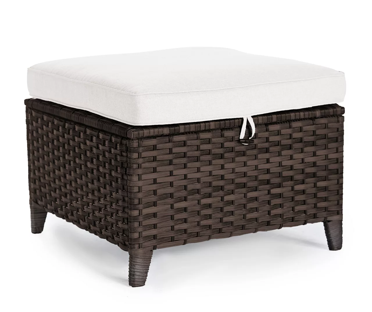 Real Living Rockbridge All-Weather Wicker Cushioned Patio Sofa & Ottoman Set - Image 13