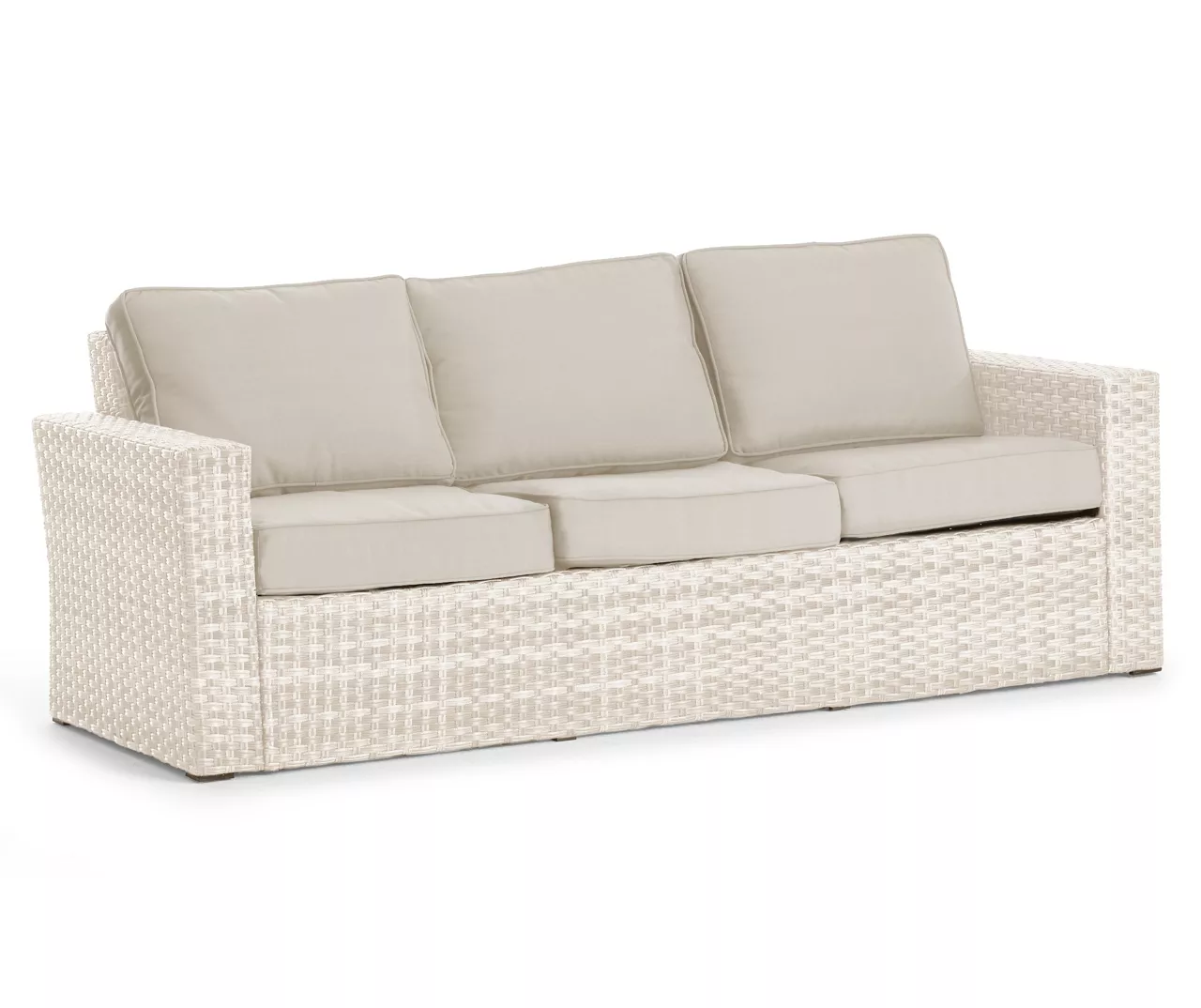 Broyhill Eagle Brooke All-Weather Wicker Cushioned Patio Sofa - Image 3