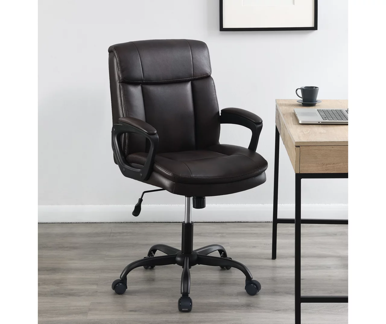 Real Living Faux Leather Office Chair - Image 9