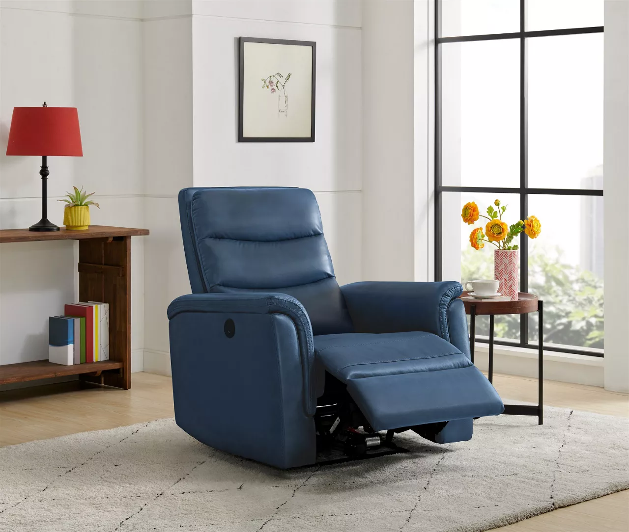 Real Living Faux Leather Power Recliner - Image 3