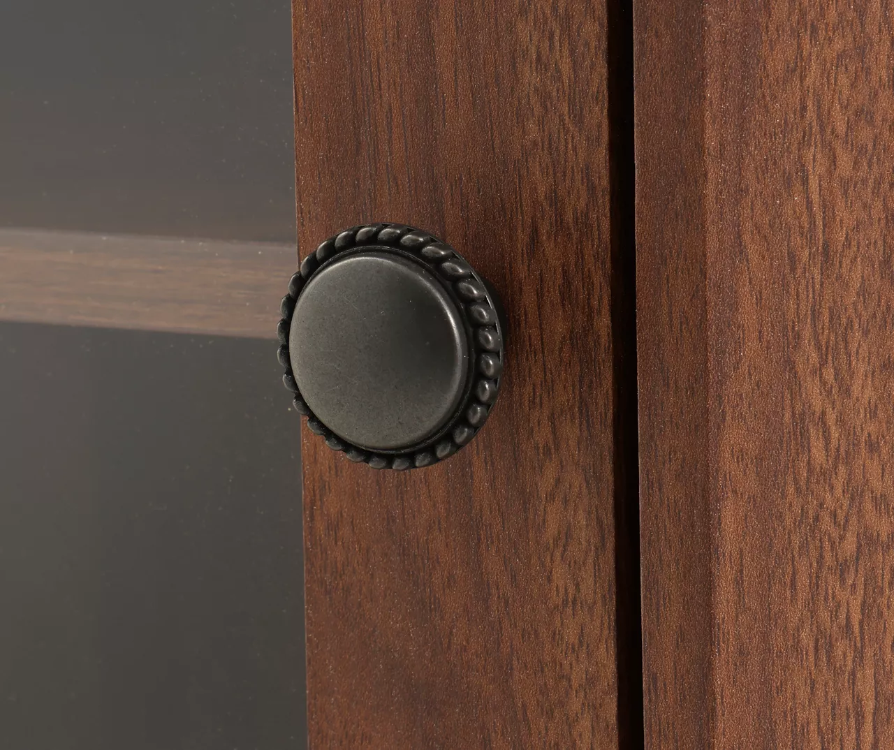 48" Brown Corner Electric Fireplace Console - Image 4