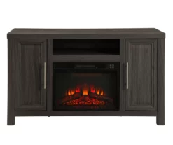 54" Gray Electric Fireplace Console