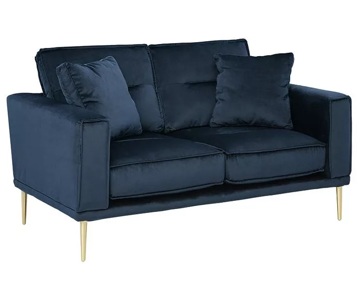 Macleary Navy Loveseat - Image 2