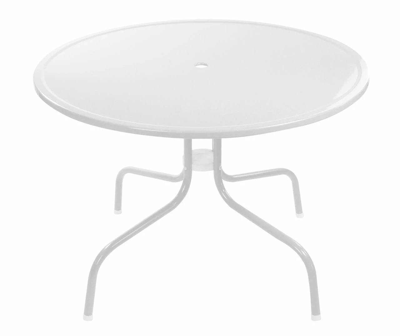 Northlight White Round Metal Dining Table - Image 3