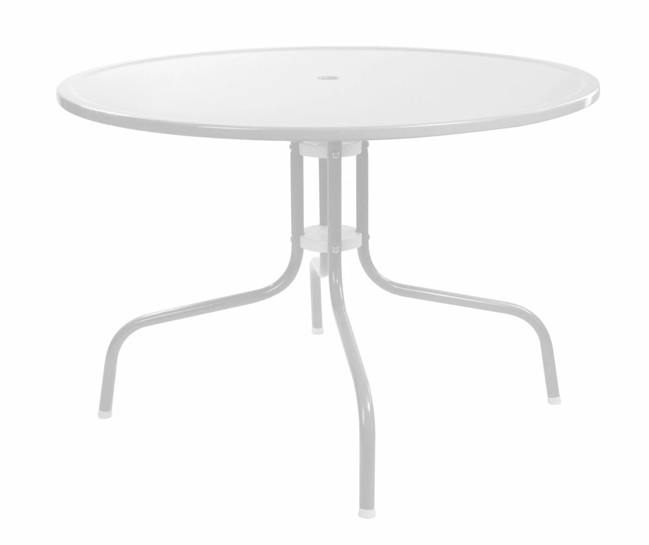 Northlight White Round Metal Dining Table