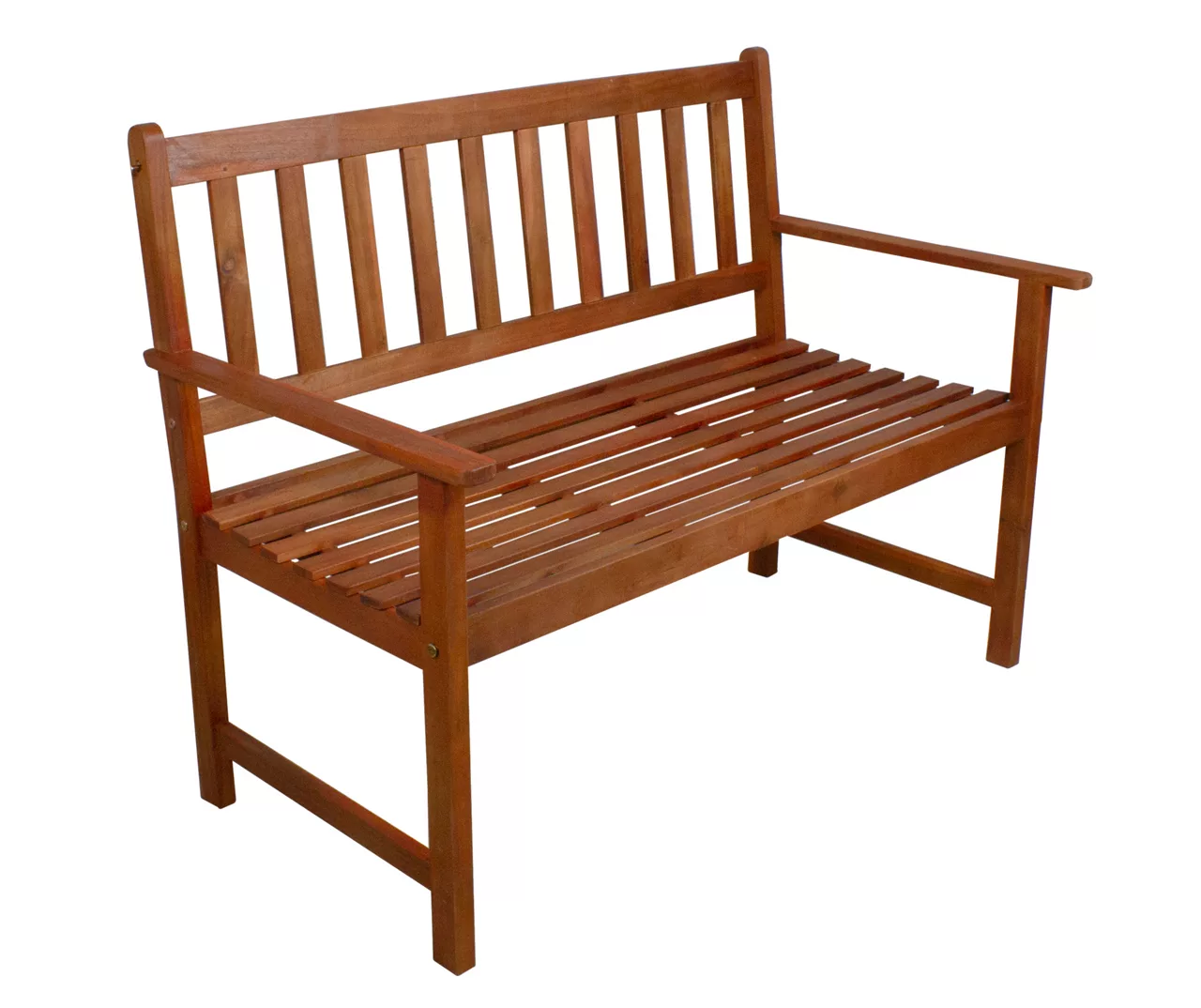 Northlight Light Brown Acacia Wood Patio Bench - Image 2