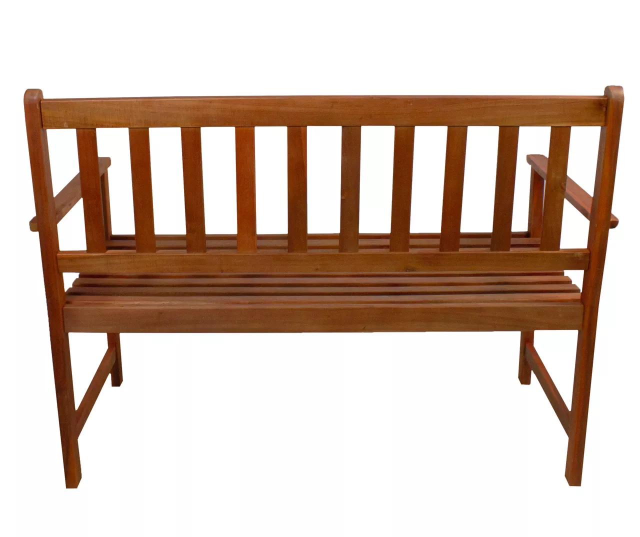 Northlight Light Brown Acacia Wood Patio Bench - Image 3