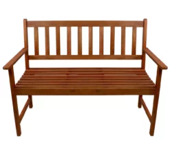 Northlight Light Brown Acacia Wood Patio Bench