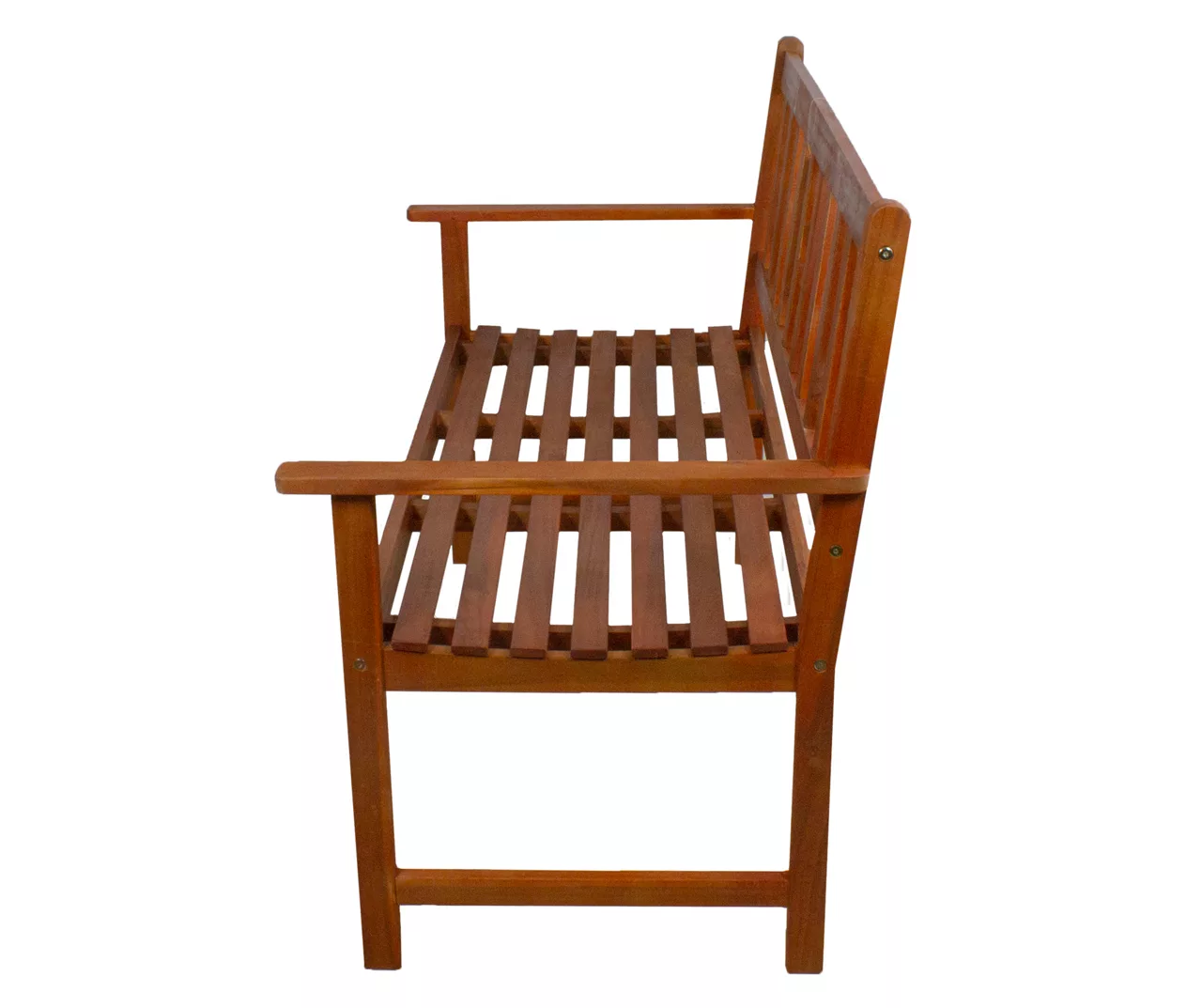 Northlight Light Brown Acacia Wood Patio Bench - Image 4