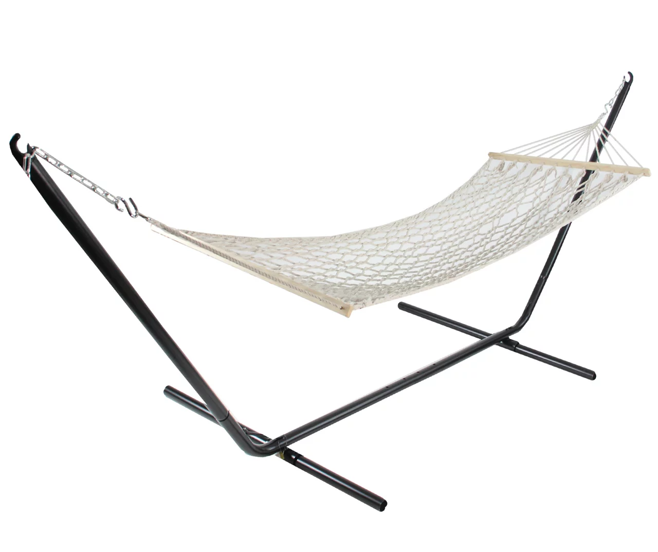 Northlight Ivory Macrame Single Hammock - Image 2