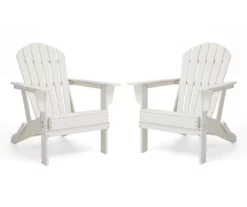 Glitzhome Adirondack Outdoor Folding Chairs, 2-Pack