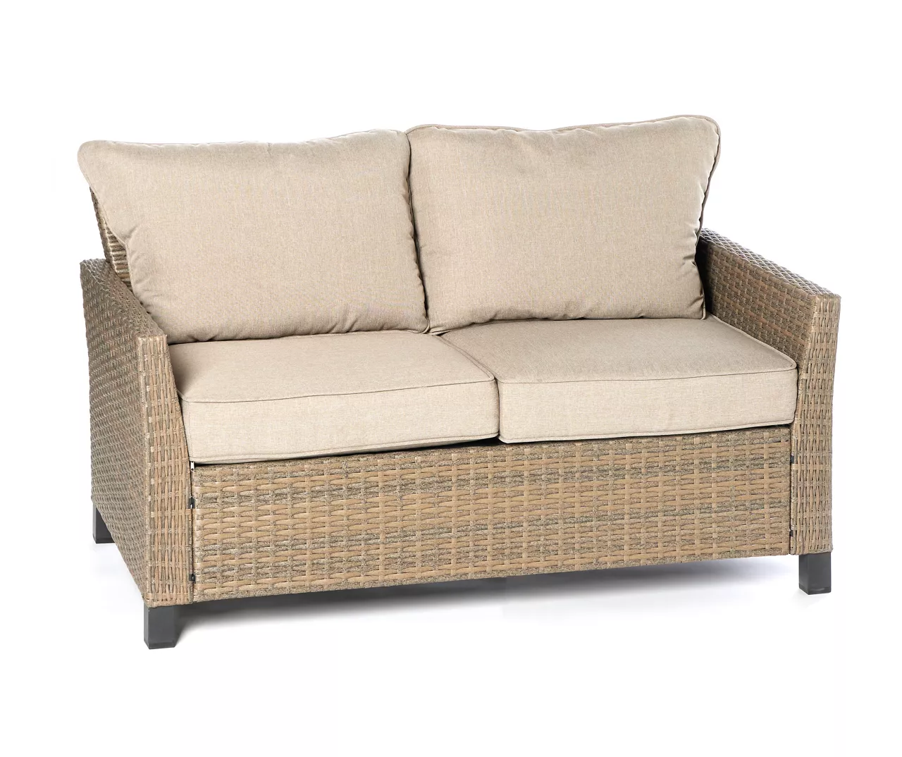 Broyhill Yorktown All-Weather Wicker Cushioned Patio Loveseat - Image 14
