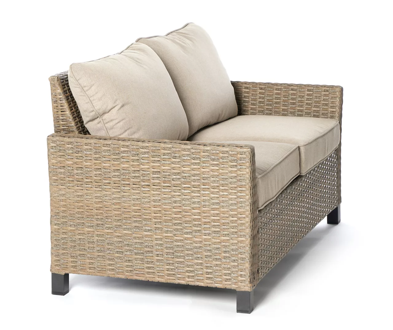 Broyhill Yorktown All-Weather Wicker Cushioned Patio Loveseat - Image 15