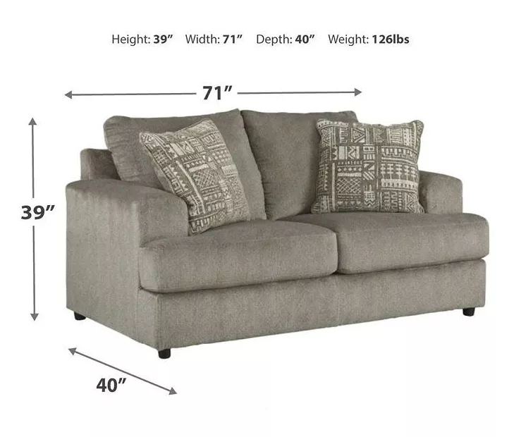 Soletren Ash Loveseat - Image 12